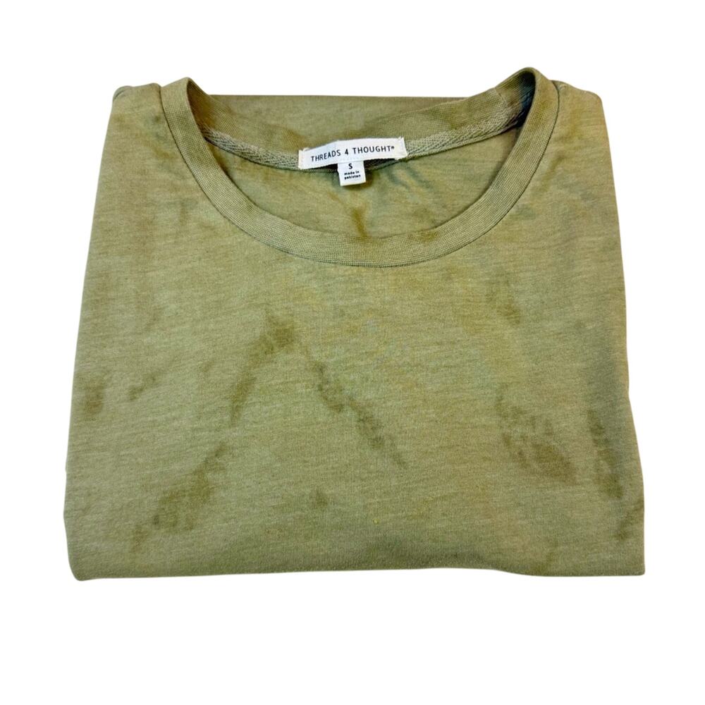 Threads 4 Thought Men's Green Short Sleeve T Shirt Stylish Laid Back Comfort - Picture 15 of 16